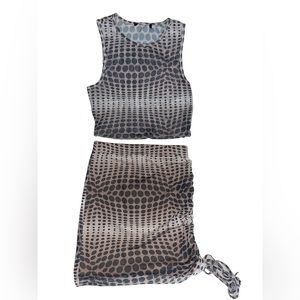 Forever 21 Skirt Set - 2 Piece Mesh Size Small w/ tags still on the skirt